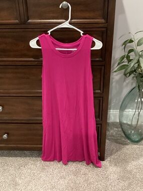Time and tru Fuchsia Sleeveless Swing Dress